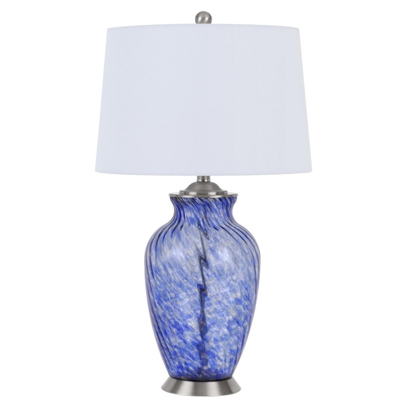 150W 3 Way Ashland Glass Table Lamp