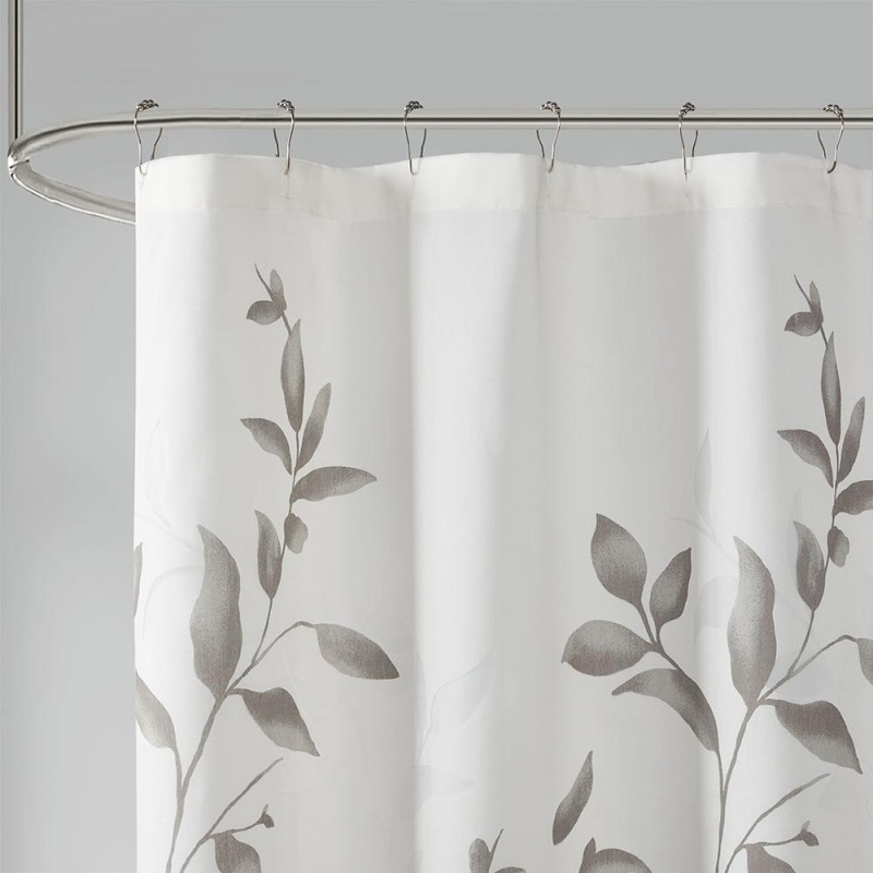 Burnout Printed Shower Curtain
