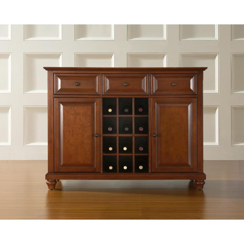 Cambridge Sideboard Cabinet W/Wine Storage Cherry