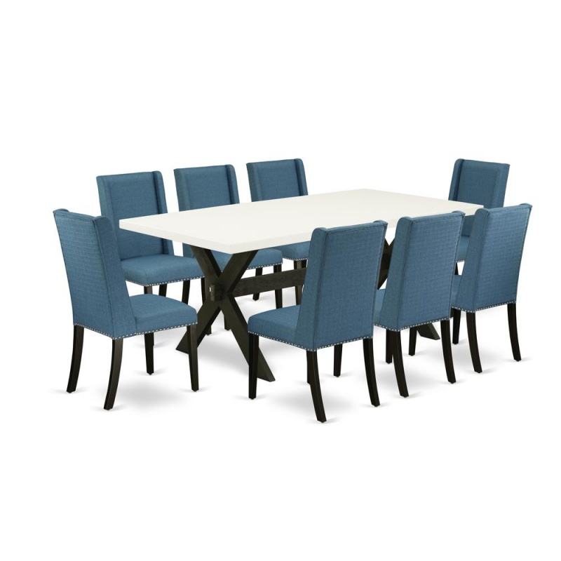 9-Piece Rectangular Dining Room Table Set