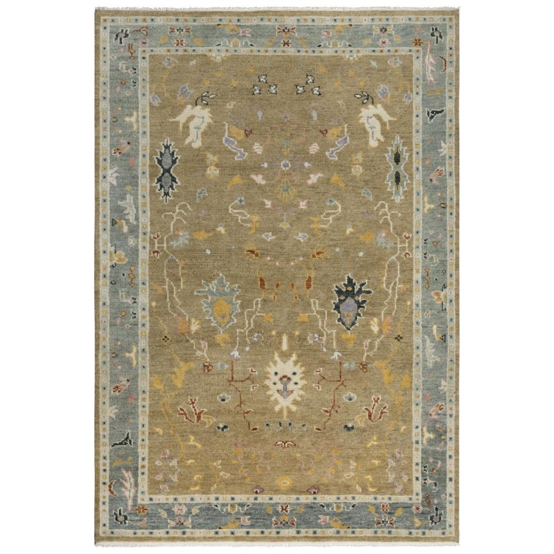 Hand Knotted Cut Pile Wool Rug, 9' x 12'