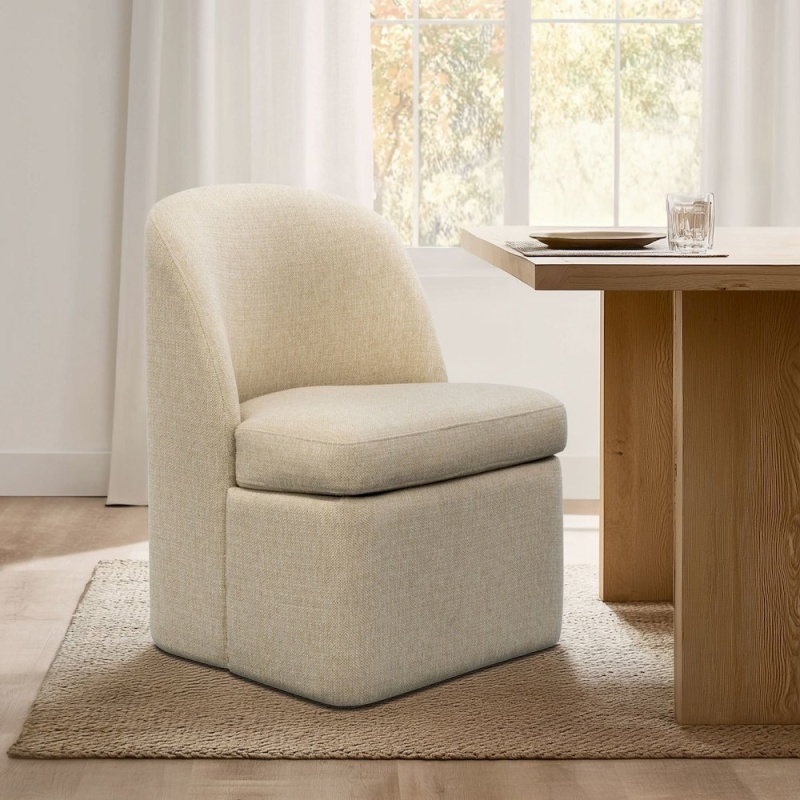 Lyra Dining Chair With Castors