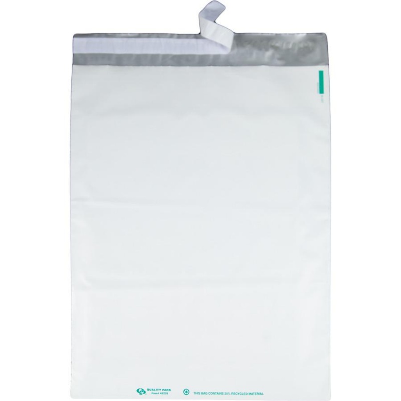 Quality Park White Poly Mailing Envelopes - Catalog - 14" Width X 19" Length - Self-Sealing - Polyethylene - 100 / Pack - White
