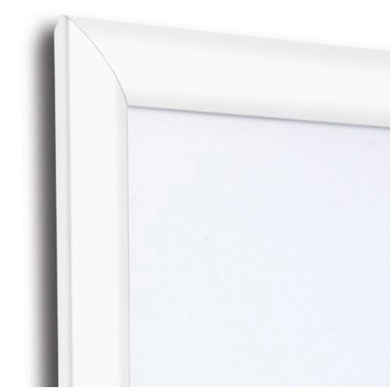 Seco Mitred Snap Frame - 11" X 17" Frame Size - Rectangle - Durable - 1 Each - Aluminum - White