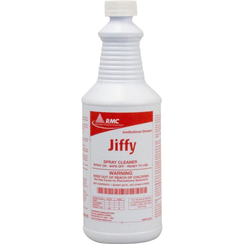 Rmc Jiffy Spray Cleaner - Ready-To-Use Spray - 32 Fl Oz (1 Quart) - 12 / Carton - Yellow