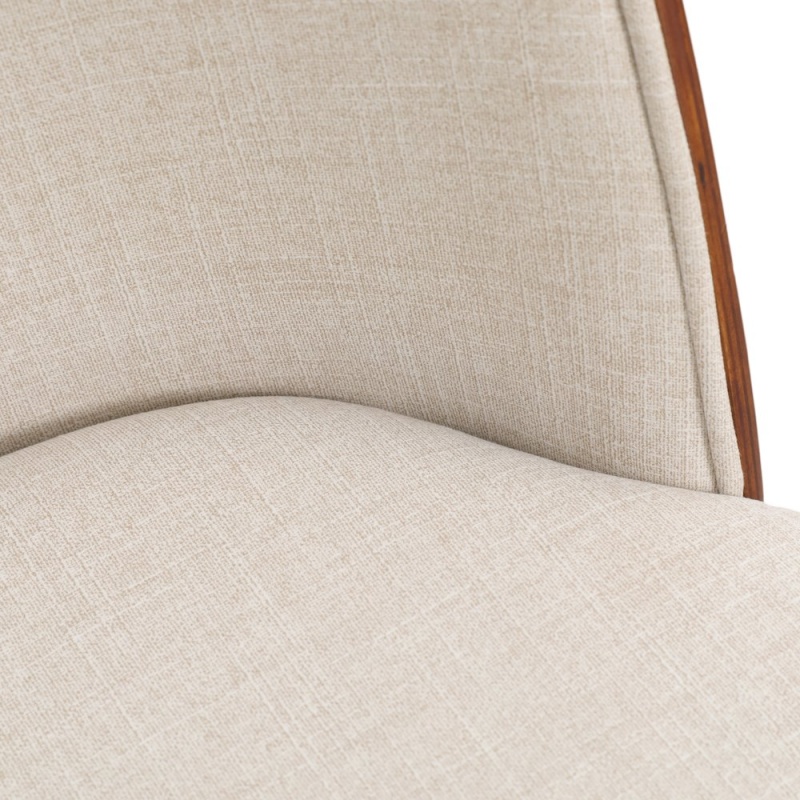 Tule Mid-Century Modern Fabric Dining Side Chair