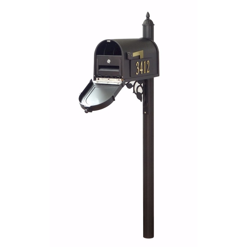 Curbside Mailbox With Front and Side Address Numbers