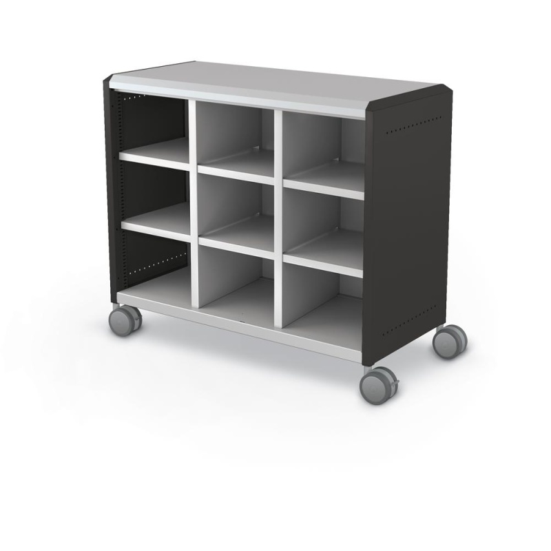 Compass Cabinet - Maxi H2 - Cubbies / Casters - Black