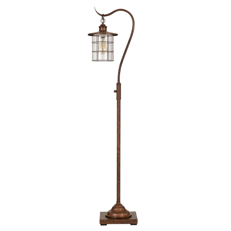 Silverton Floor Lamp With Glass Shade (Edison Bulb Included)