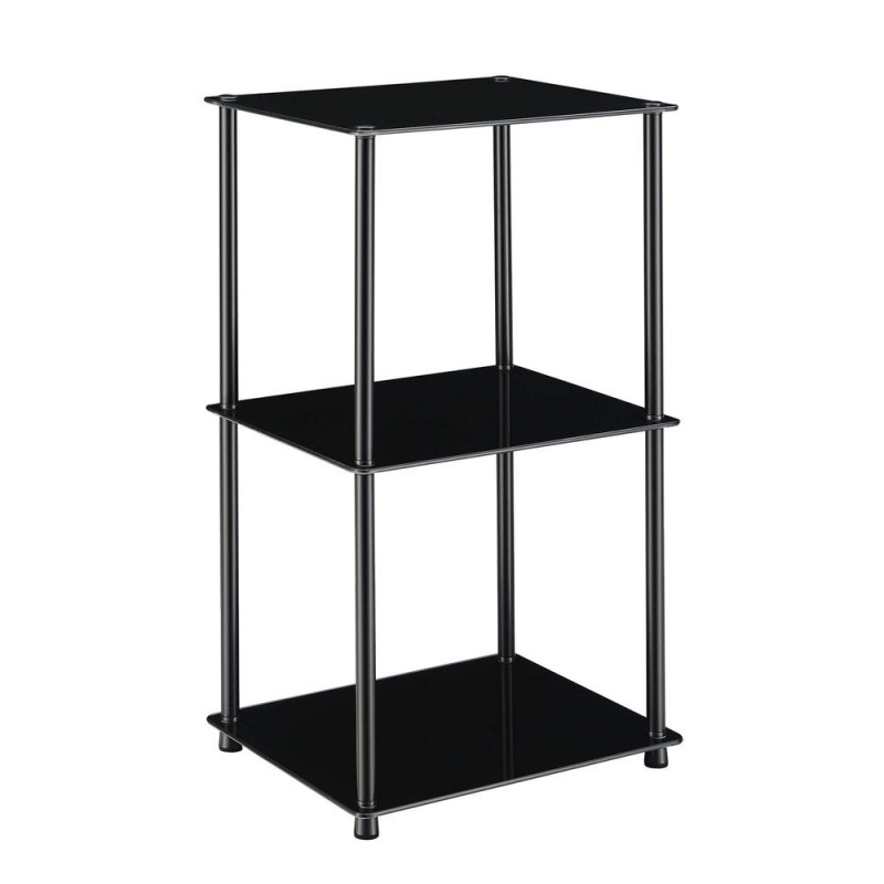 Designs2Go Classic Glass 3 Tier Bookshelf