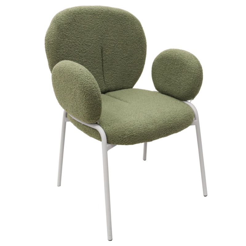 Celestial Series Boucle Dining Arm Chair