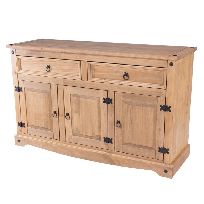 Wood Buffet Sideboard In Corona Brown