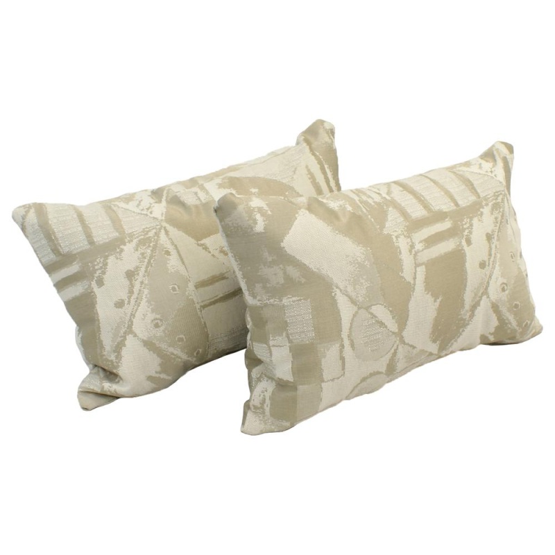 12-Inch By 20-Inch Rectangular Indoor Throw Pillows (Set Of 2) 9911-S2-Id-048