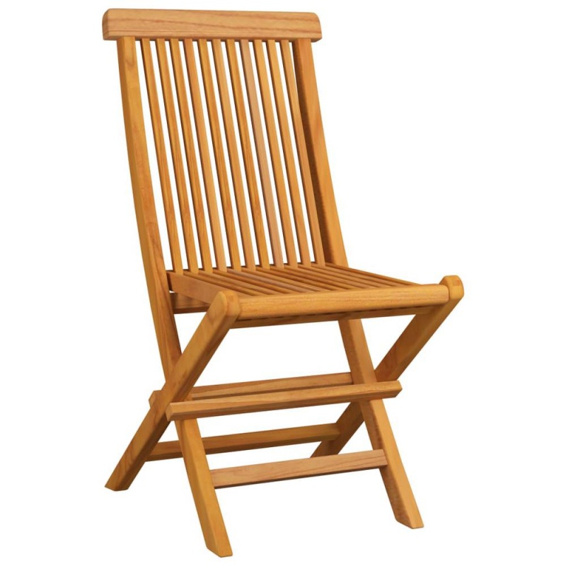 Vidaxl Garden Chairs With Black Cushions 4 Pcs Solid Teak Wood 2590