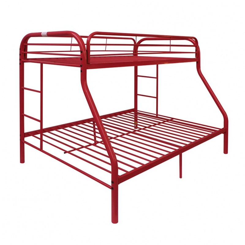 Tritan Twin/Full Bunk Bed, Red