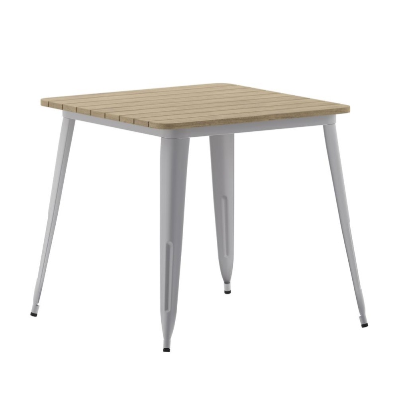 Contemporary 31.5" Square Commercial Dining Table For 4