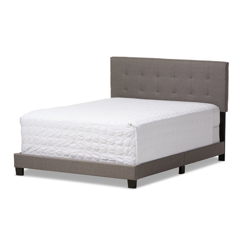 Brookfield Grey Grid-Tufting Full Size Bed