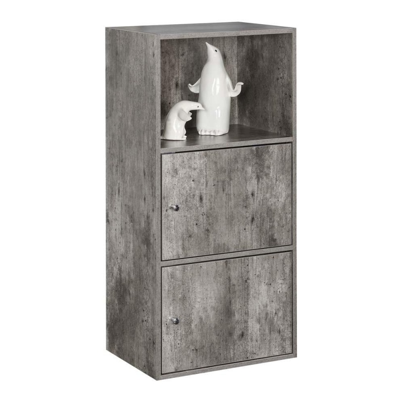 Xtra Storage 2 Door Cabinet With Shelf, Faux Birch