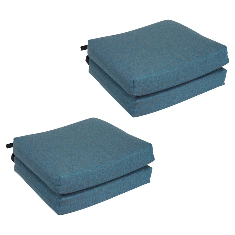 20-Inch by 19-Inch Premium Olefin Outdoor Chair Cushions (Set of 4)