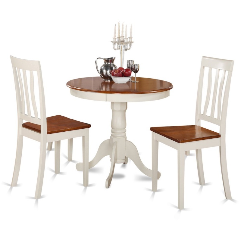 3 Pc Kitchen Nook Dining Set-Kitchen Table And 2 Chairs For Dining Room