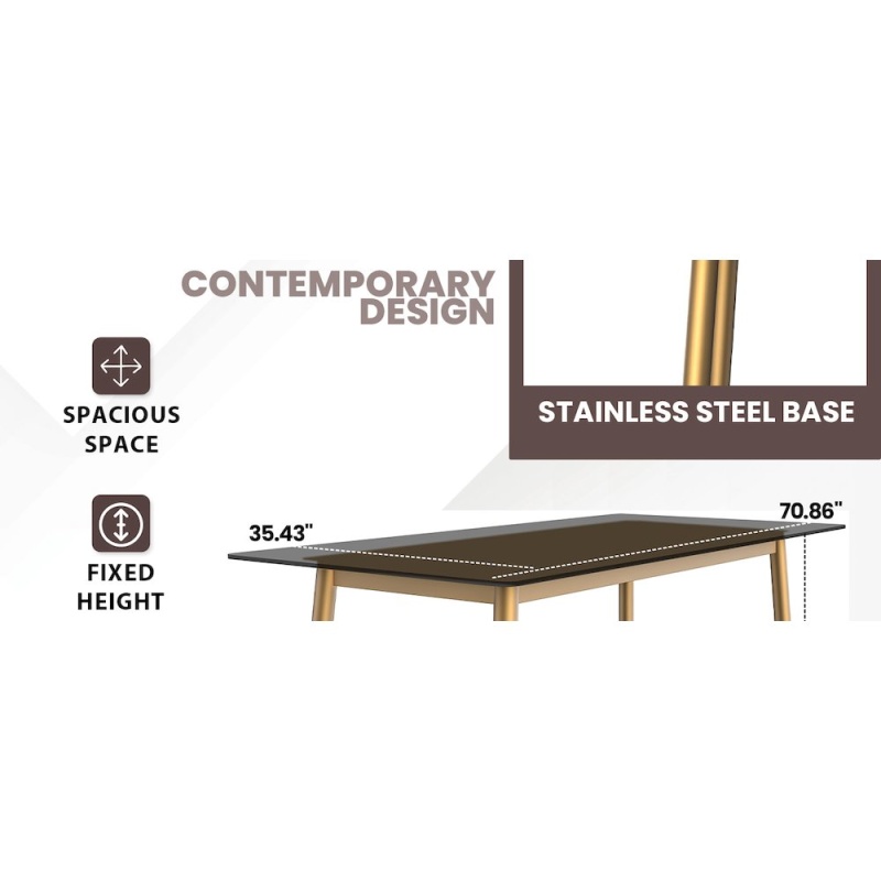 Zayle Series Modern Dining Table