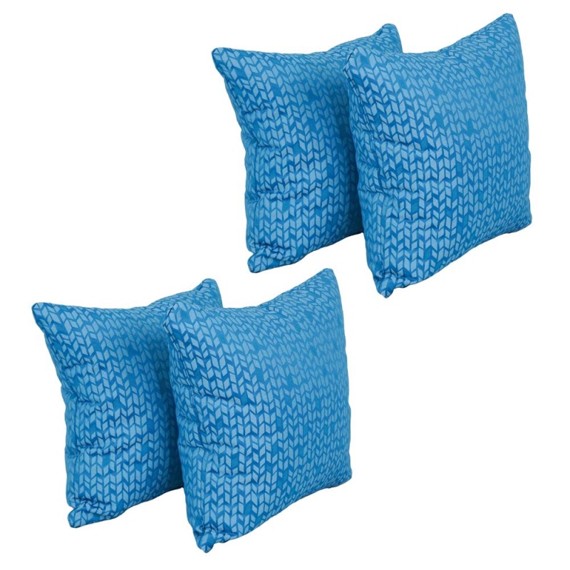 17-Inch Jacquard Throw Pillows With Inserts (Set Of 4) 9910-S4-Id-081