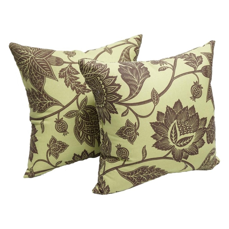 17-Inch Square Polyester Outdoor Throw Pillows (Set of 2)