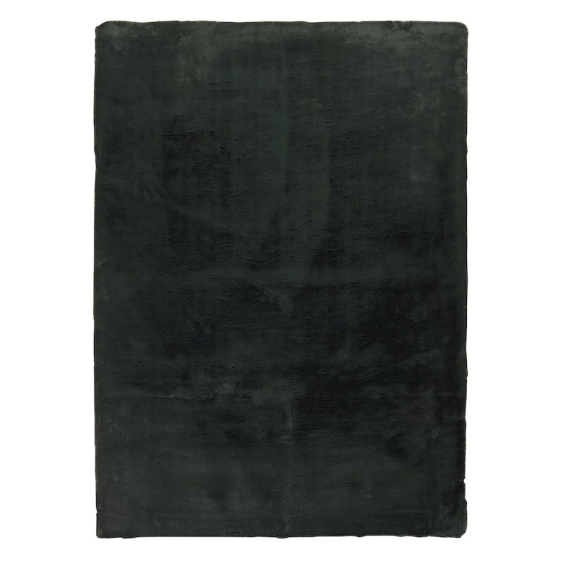 Maven Faux Rabbit Dark Green 5x7 Rug