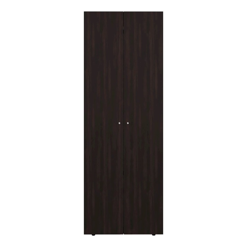 Ghent Armoire, 2 Doors, 4 Shelves, Walnut / Black Wengue