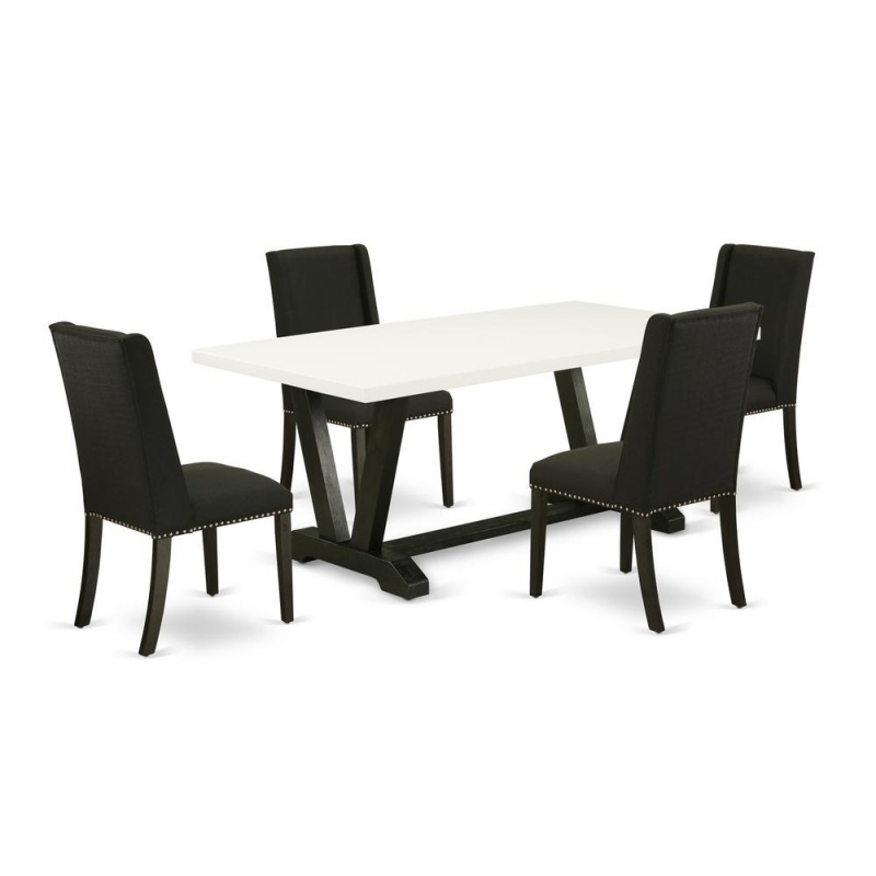 East West Furniture 5-Pc Dining Room Set