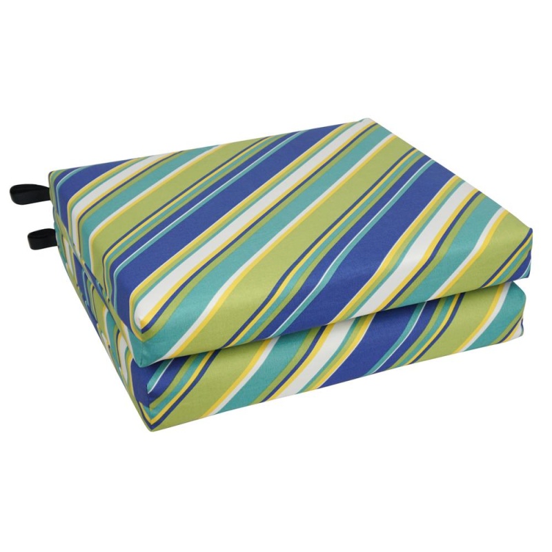 20-Inch By 19-Inch Patterned Outdoor Chair Cushions (Set Of 2) 93454-2Ch-Od-104