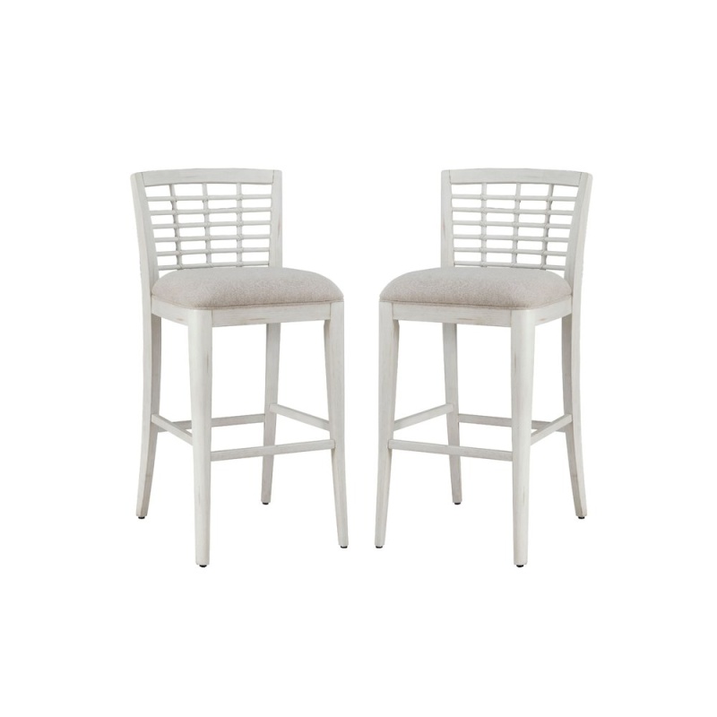 Beach Comber Bar Stool - Set Of 2 - White