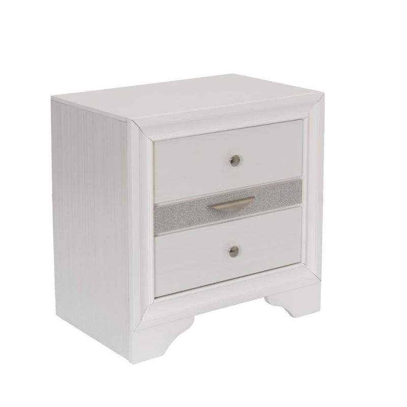 Nightstand With 2 Drawers And 1 Jewelry Drawer