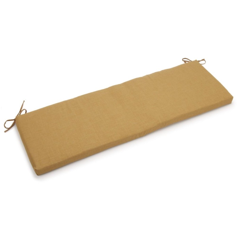 54-Inch By 19-Inch Solid Outdoor Spun Polyester Bench Cushion