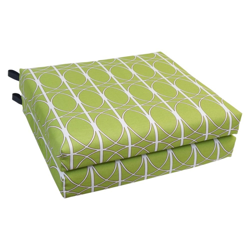 20-Inch By 19-Inch Patterned Outdoor Chair Cushions Set of 4