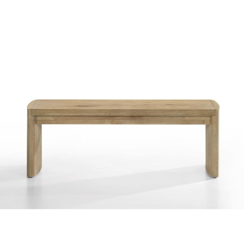 Magnus Wooden Oak Finish 50.5" Wide Dining Bench