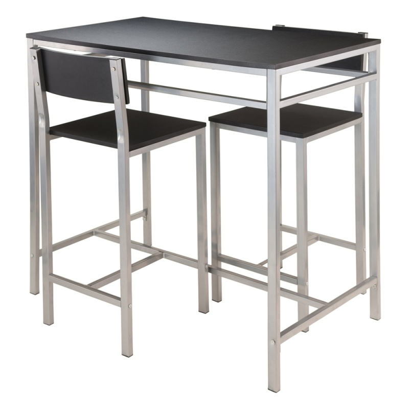 Hanley 3-Pc High Table With 2 High Back Stools