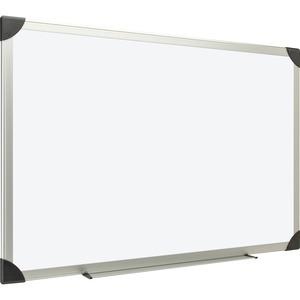 Lorell Aluminum Frame Dry-Erase Boards - 36" (3 Ft) Width X 24" (2 Ft) Height - White Styrene Surface - Aluminum Frame - Ghost Resistant, Scratch Resistant - 1 Each