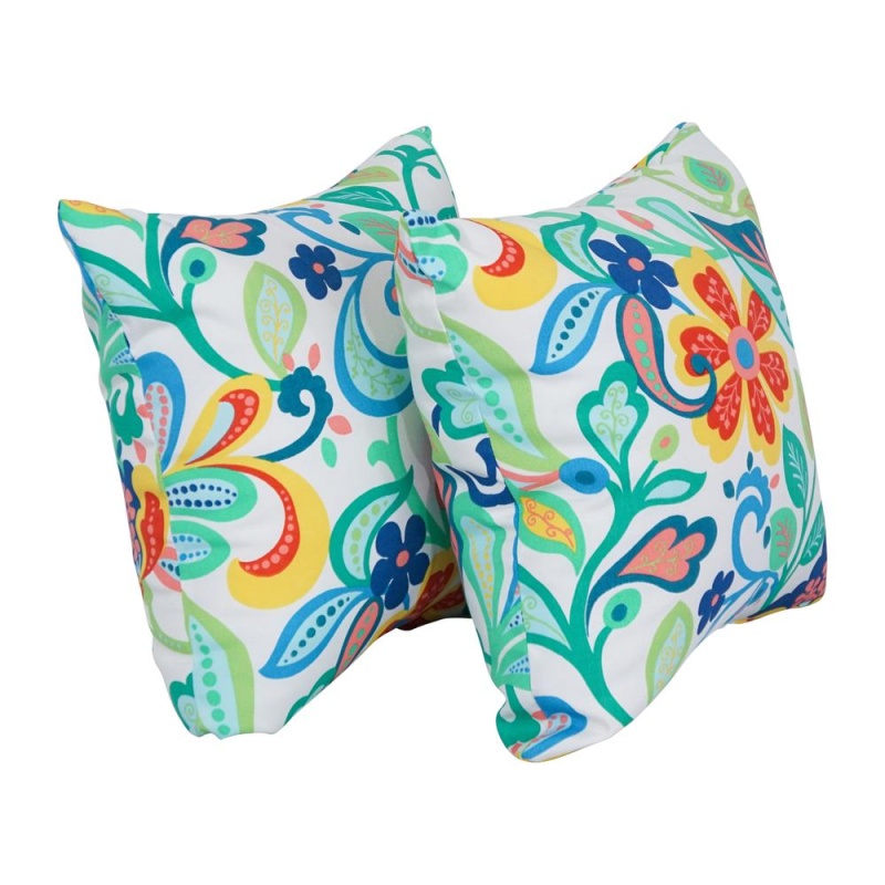 17-Inch Square Polyester Outdoor Throw Pillows (Set Of 2) 9910-S2-Od-240