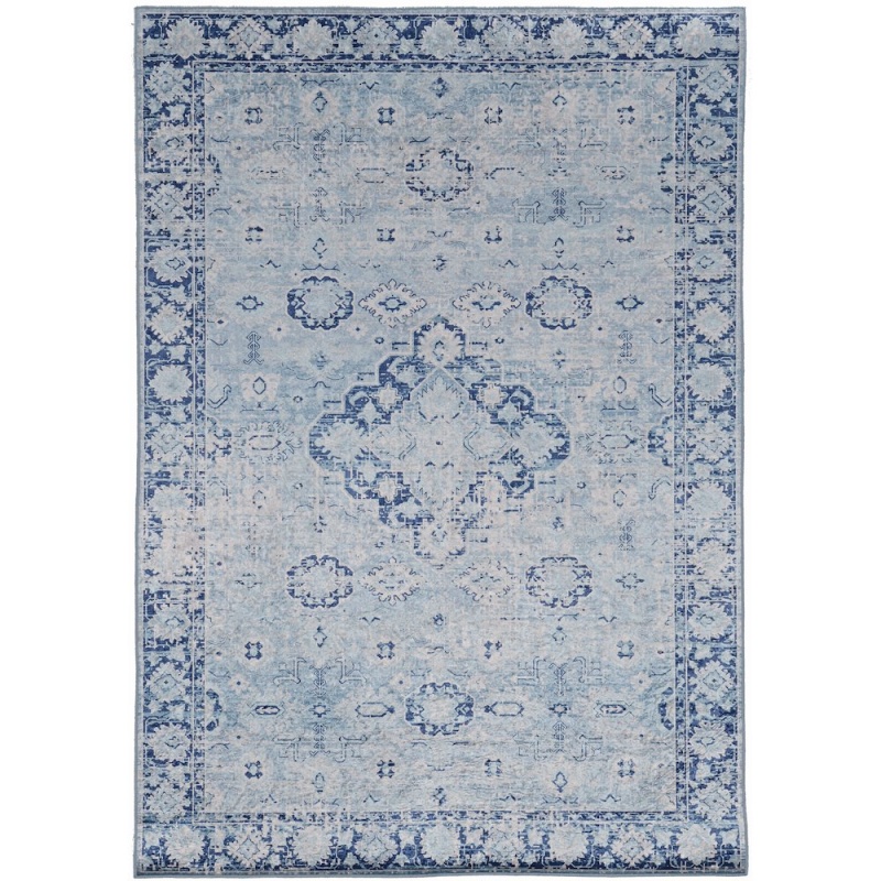 Emerald Canton Blue & Ivory 6.7X9.7 Rug