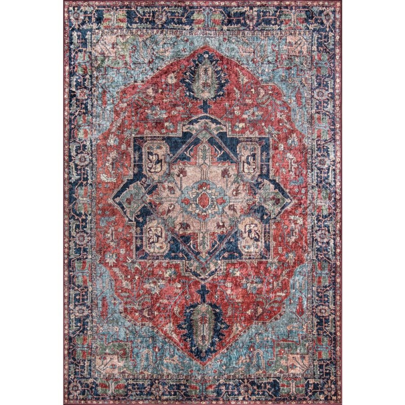 Traditional Rectangle Area Rug, Multi, 8' X 10'