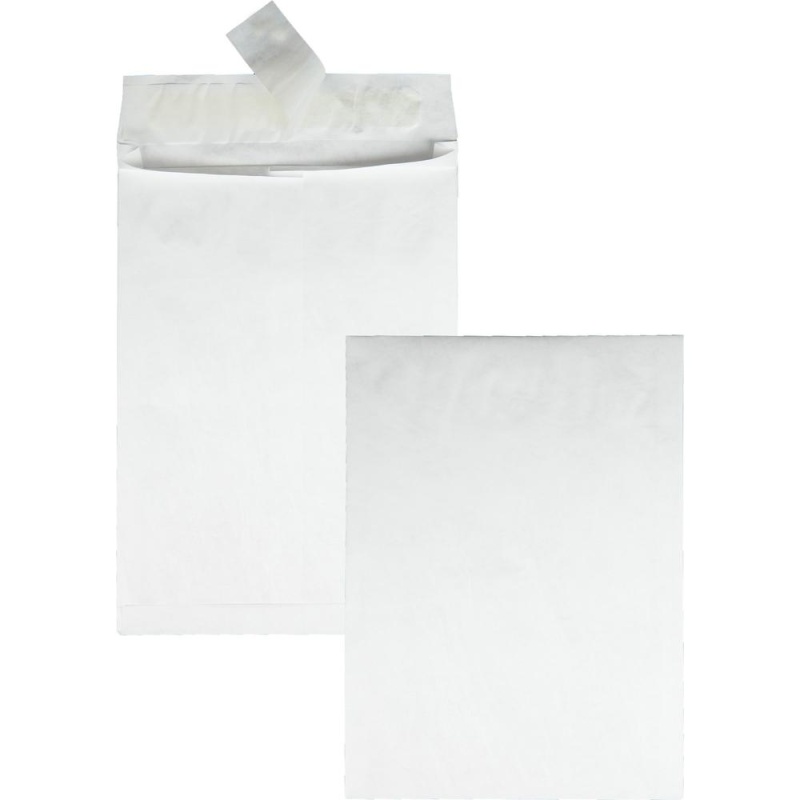 Survivor® 10 X 13 X 1-1/2 Dupont Tyvek Expansion Mailers With Self-Seal Envelopes - Expansion - 10" Width X 13" Length - 1 1/2" Gusset - 14 Lb - Peel & Seal - Tyvek - 100 / Carton - White