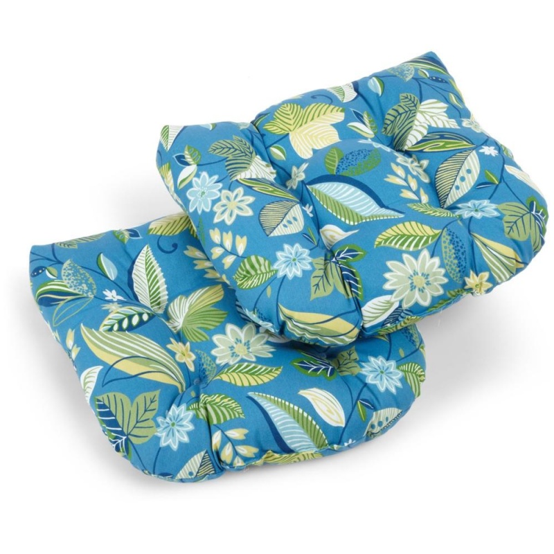 19-Inch U-Shaped Outdoor Tufted Dining Chair Cushion (Set of 2)