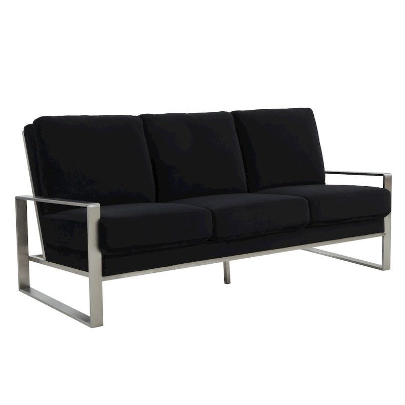 Jefferson Contemporary Modern Design Velvet Sofa
