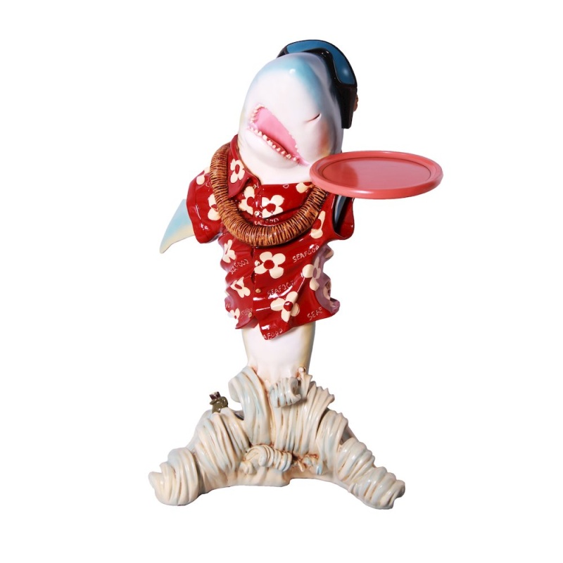 Sharky Butler With Tray 35"