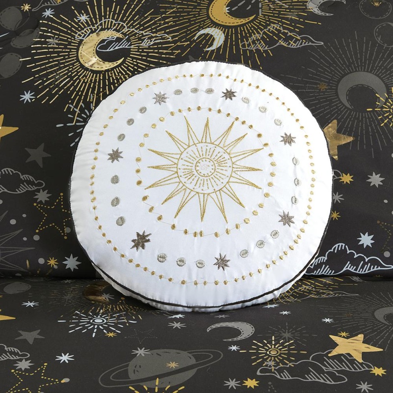 Starry Sky Metallic Comforter Set With Throw Pillow