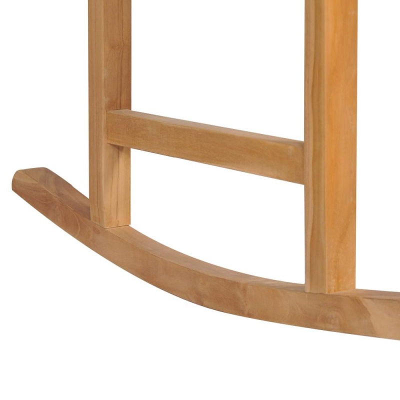 Vidaxl Rocking Chair Solid Teak Wood 4992