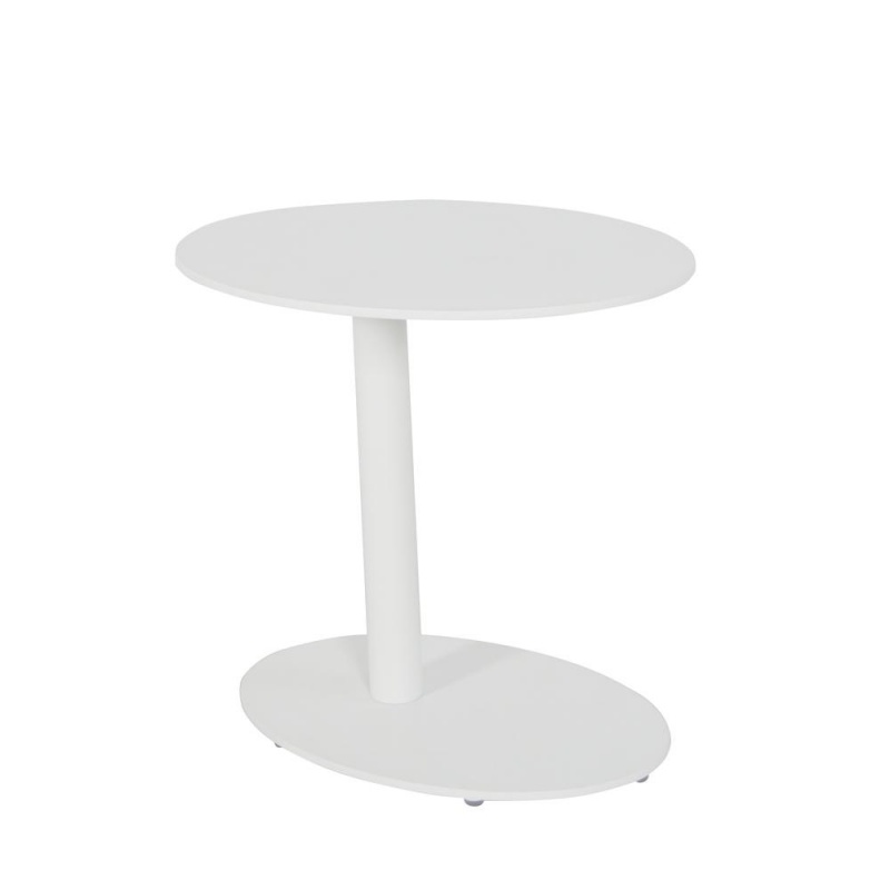 Sunset Side Table, White