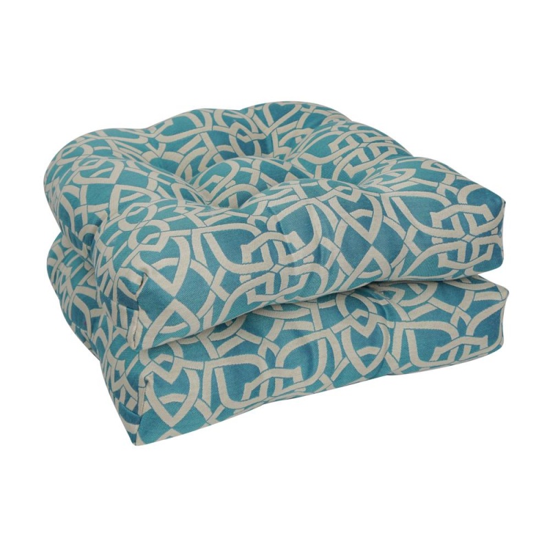 19-Inch U-Shaped Premium Outdoor Tufted Dining Chair Cushions (Set of 4)