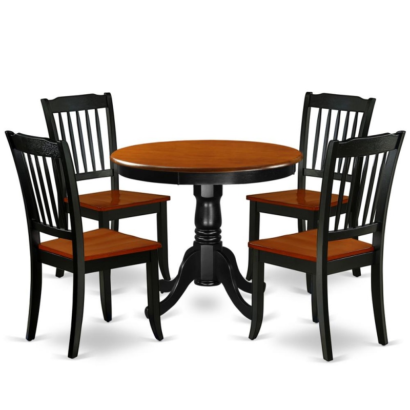 Dining Room Set Black & Cherry
